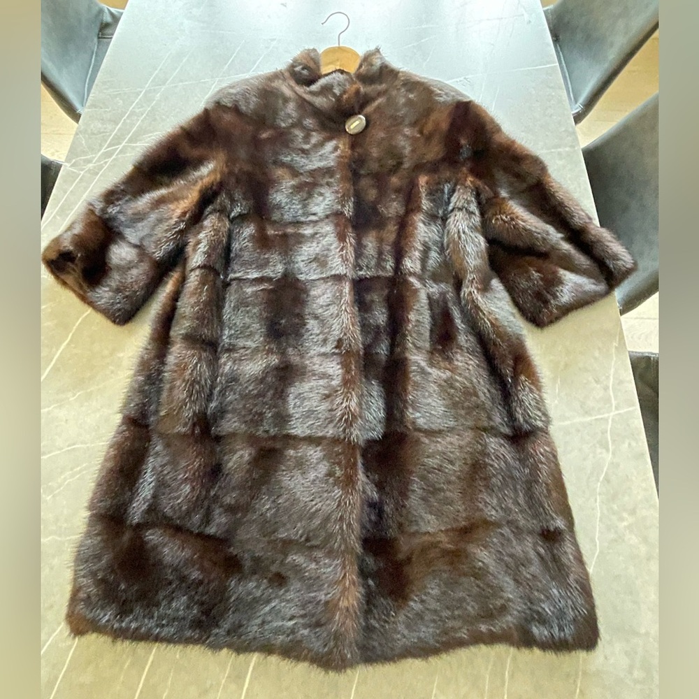 Natural Mink Coat Sz. S